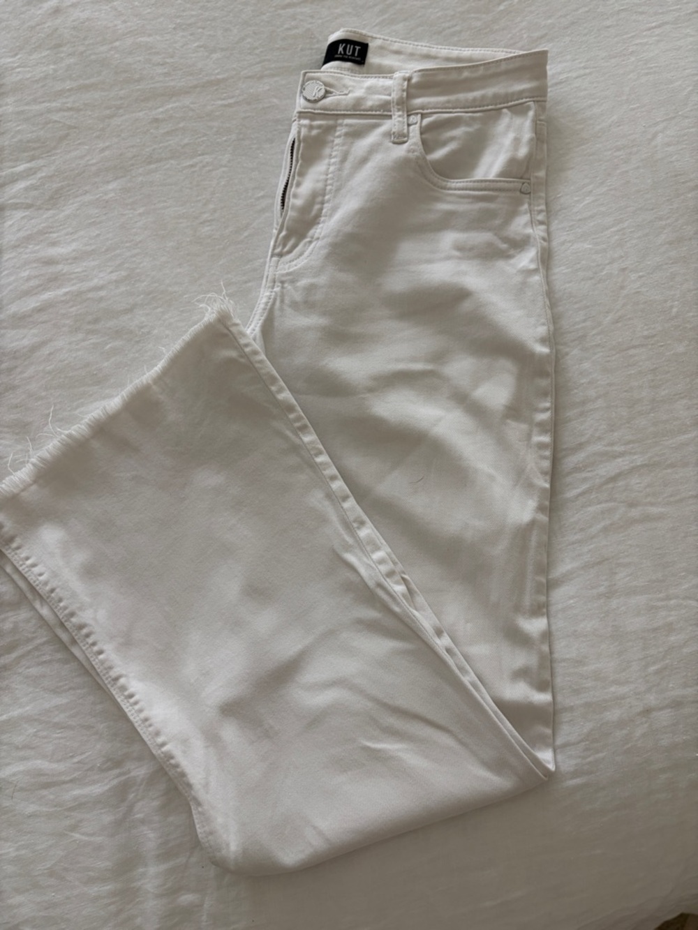 Kut from the Kloth White Stella High-Rise Jeans